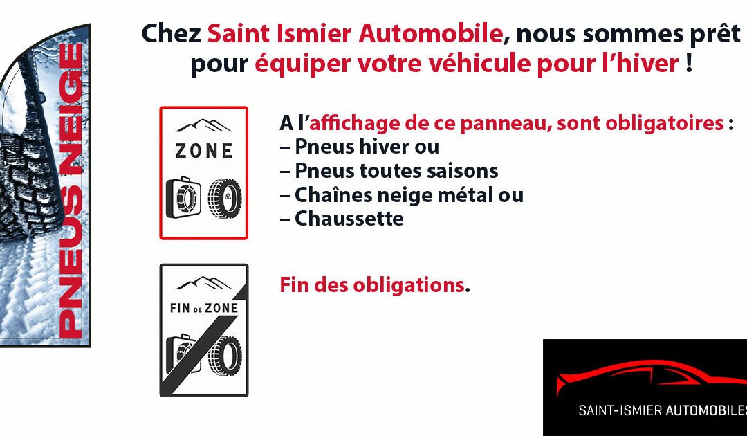 Saint Ismier Automobile est prêt pour équiper votre véhicule pour l’hiver !